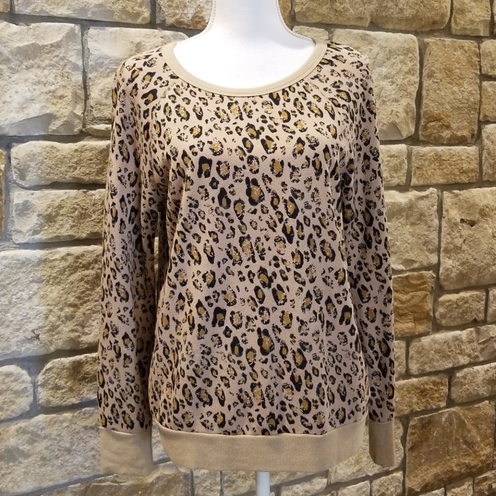 Joie Annora Leopard Print Sweatshirt